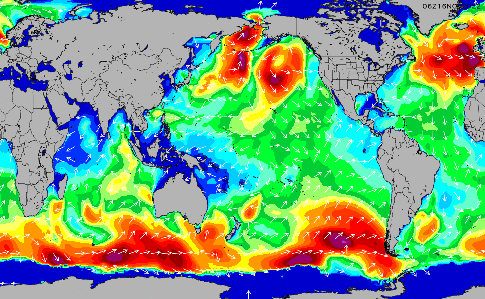 Global Wave Height Chart