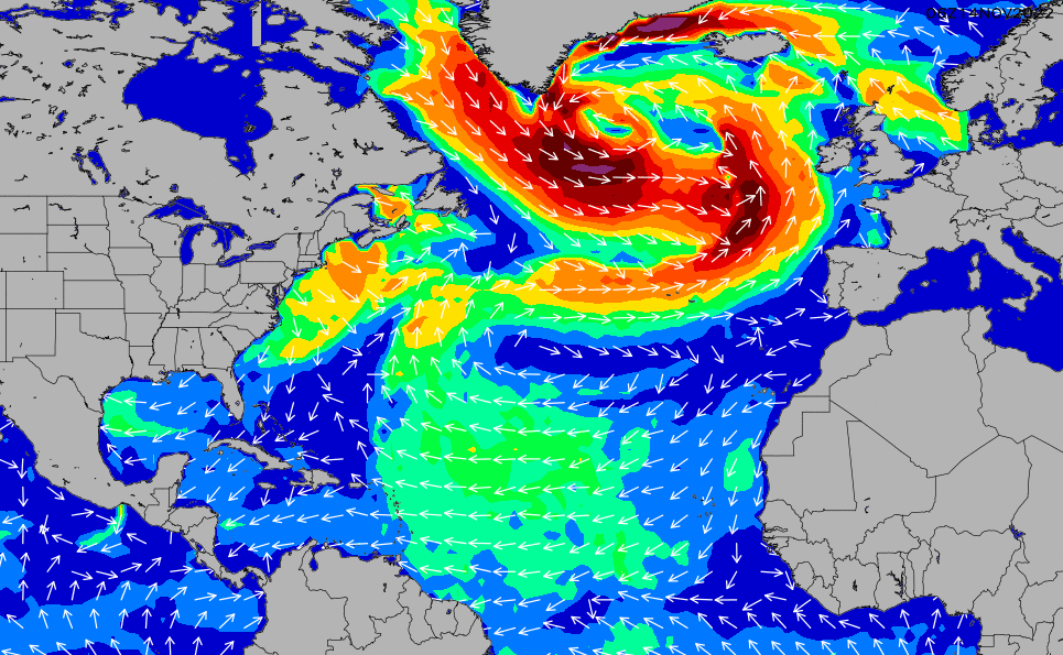 North Atlantic Wind Chart Surfline Com North Atlantic Wind Chart Surfline Com