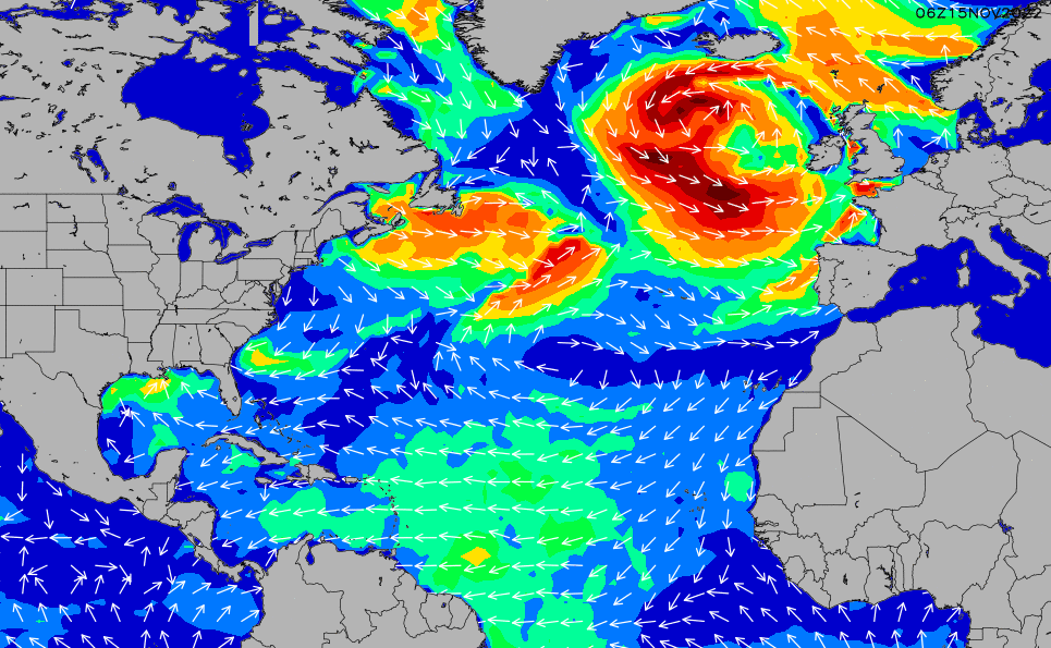 North Atlantic Wind Chart