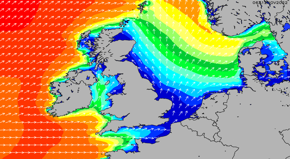 North Sea Wave Height Chart
