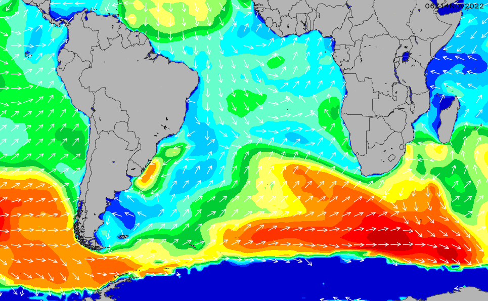 South Atlantic Wave Height Chart