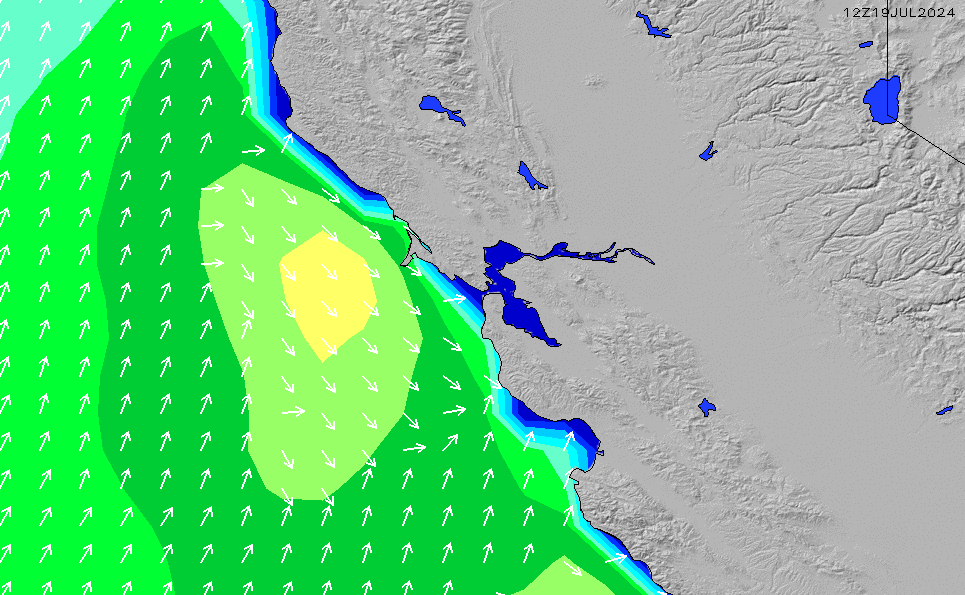 SFSan Mateo County Local Wave Height Chart