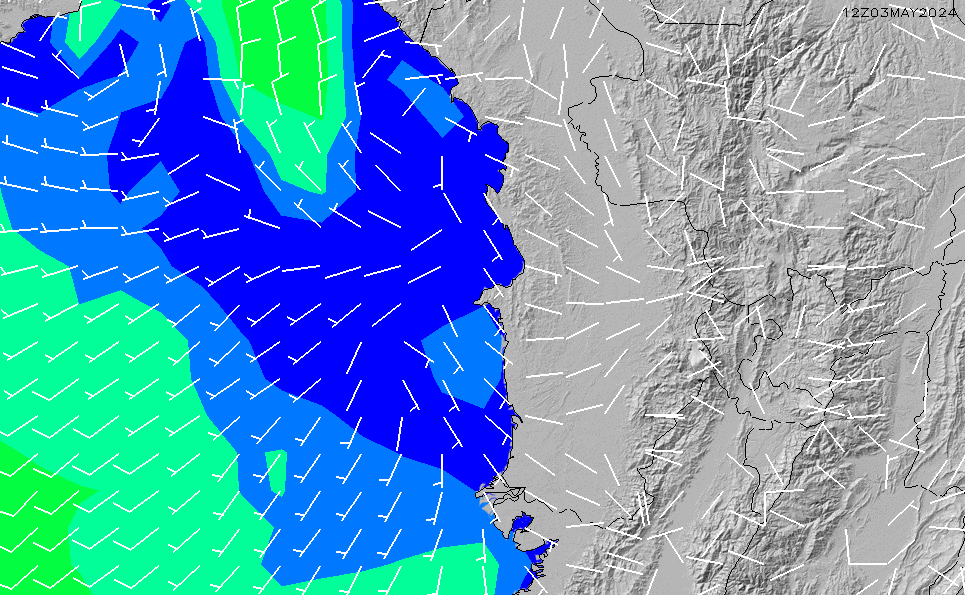 2022/11/30(水) 19:00風速・風向