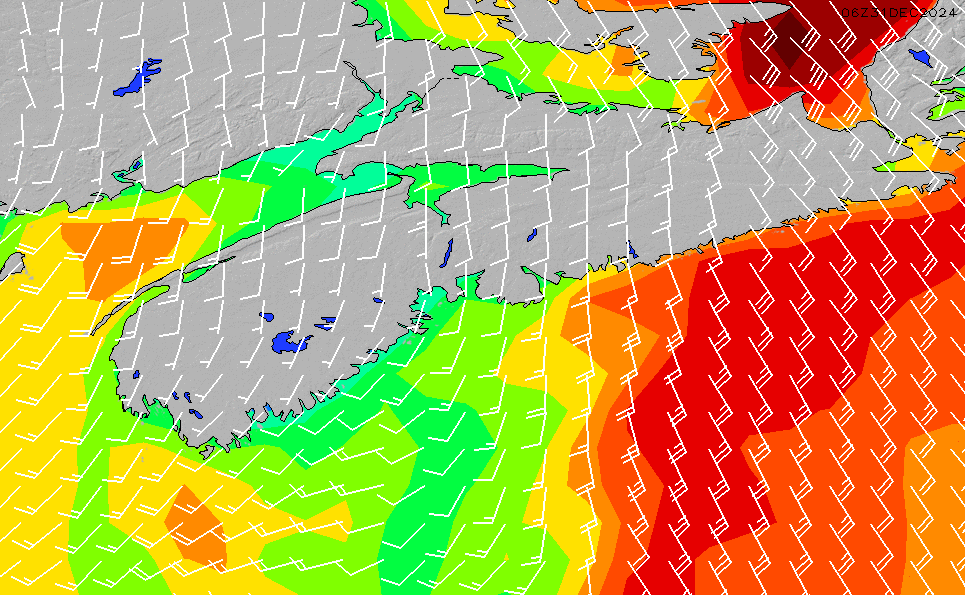 Nova Scotia Local GFS Wind Chart | SURFLINE.COM