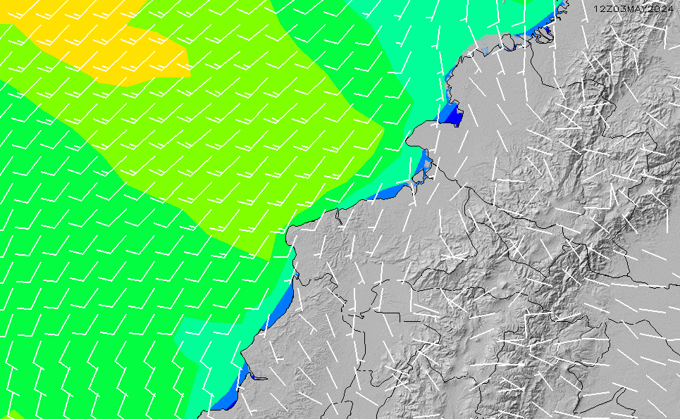 2022/11/30(水) 19:00風速・風向
