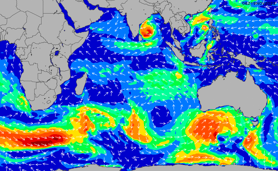 Indian Ocean Wind Chart | SURFLINE.COM