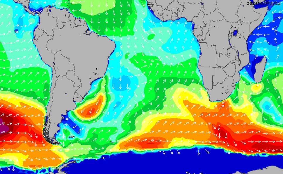 South Atlantic Wave Height Chart | SURFLINE.COM