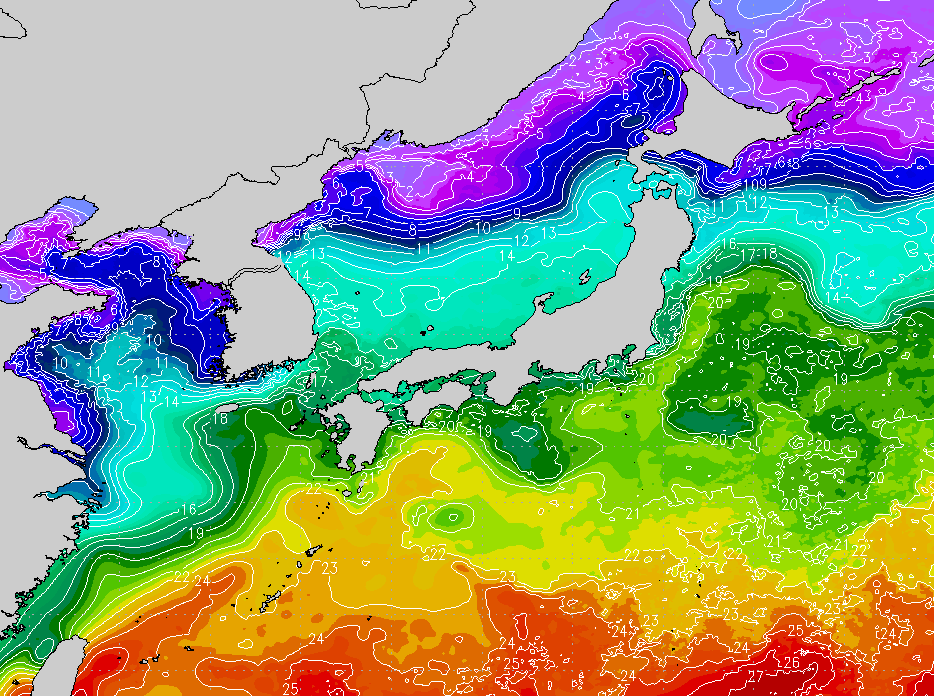 LOLA画像 海水面温度（Japan SST）