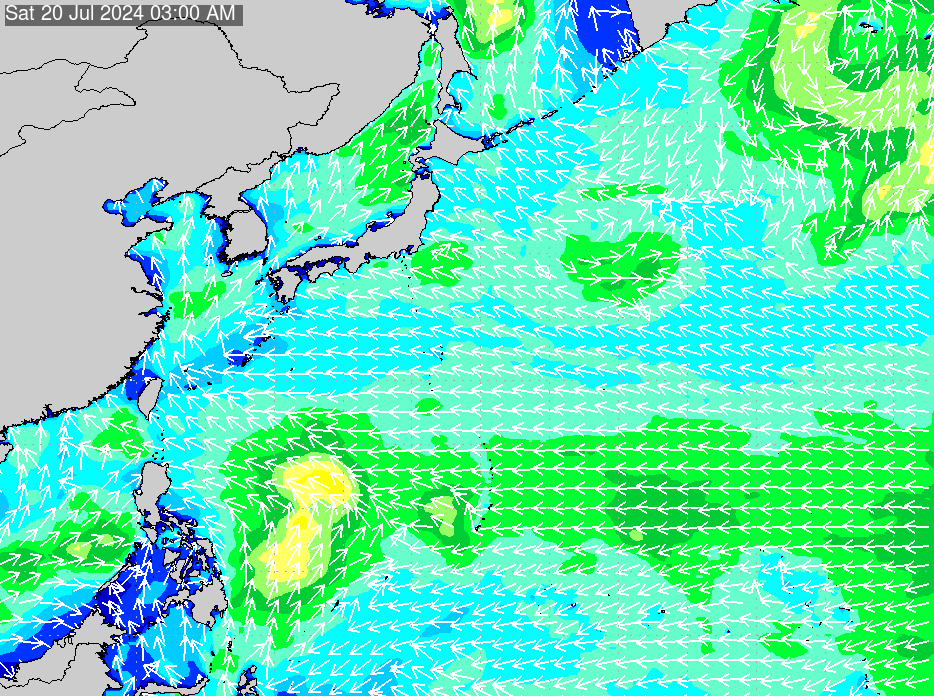 2019年2月22日(金) 0:00の波浪画像