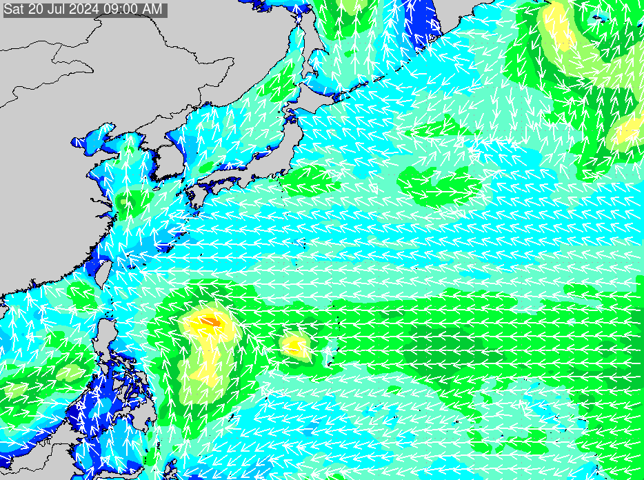2019年2月22日(金) 6:00の波浪画像