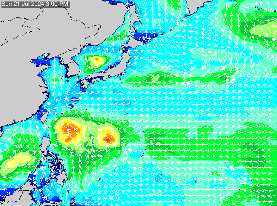 2019年2月23日(土) 12:00の波浪画像
