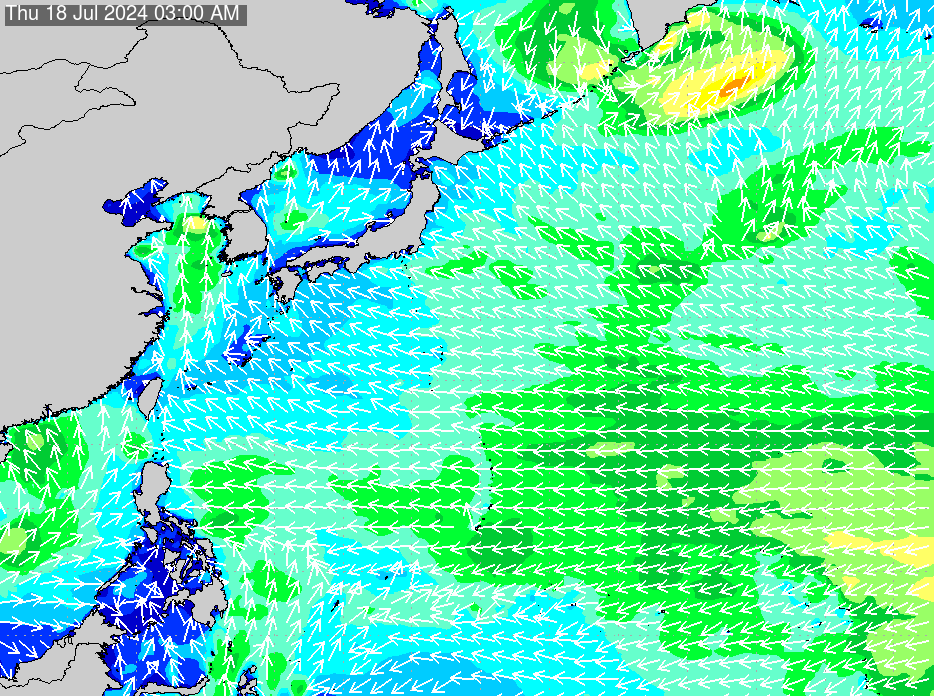 2019年2月20日(水) 0:00の波浪画像