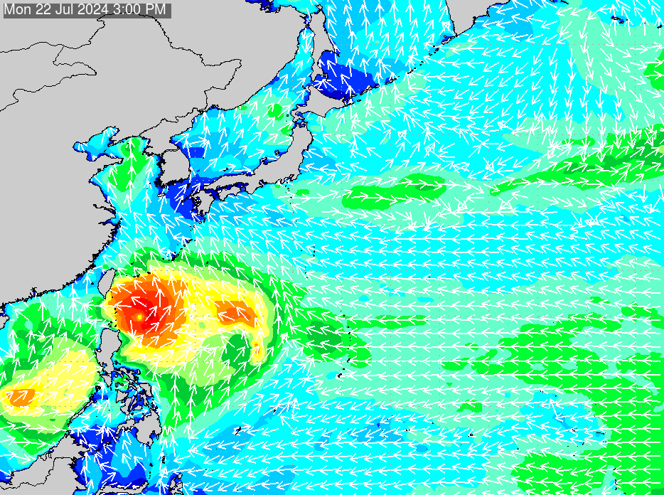 2019年2月24日(日) 12:00の波浪画像