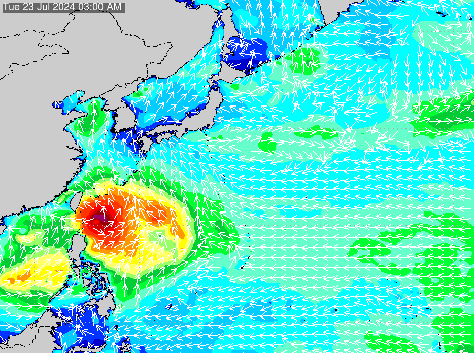 2019年2月25日(月) 0:00の波浪画像