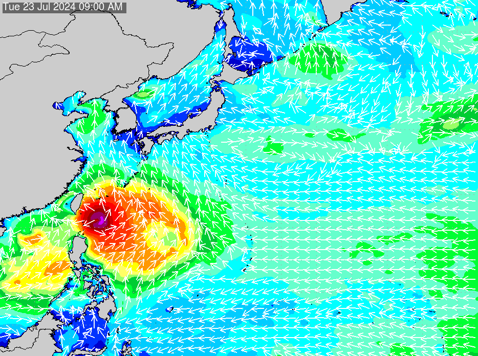 2019年2月25日(月) 6:00の波浪画像