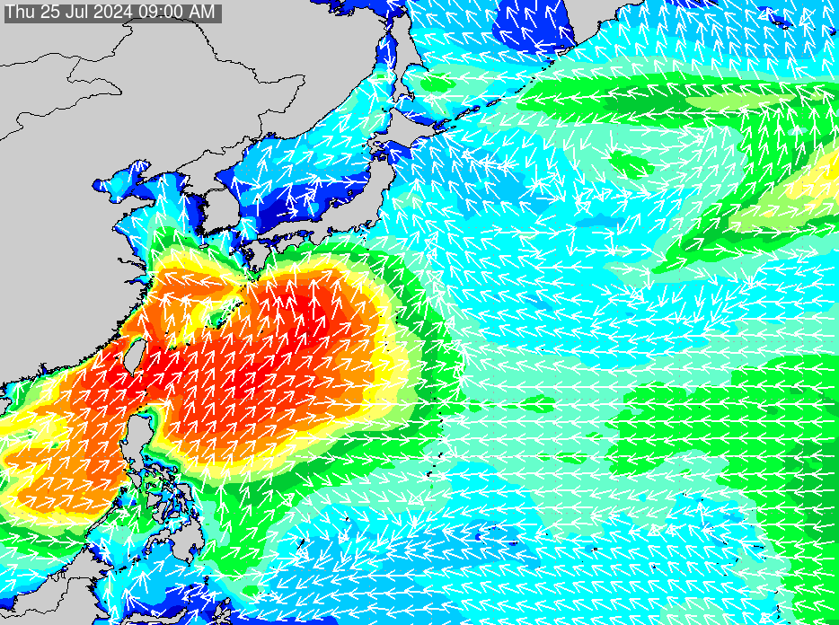 2019年2月27日(水) 6:00の波浪画像