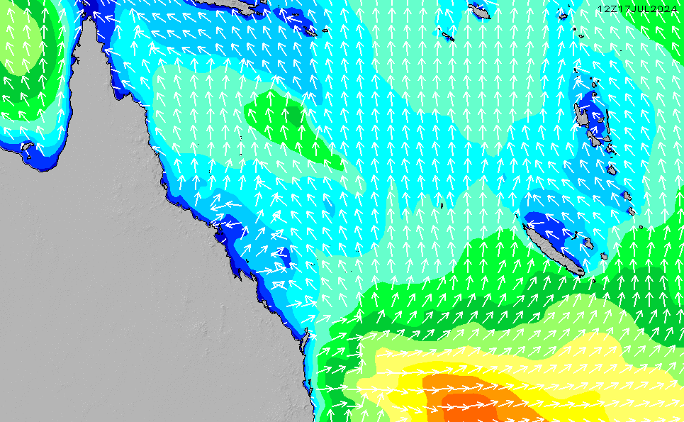Queensland Wave Height Forecast Chart Surfline