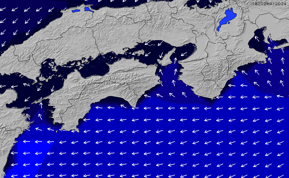 2022/5/25(水) 21:00ポイントの波周期